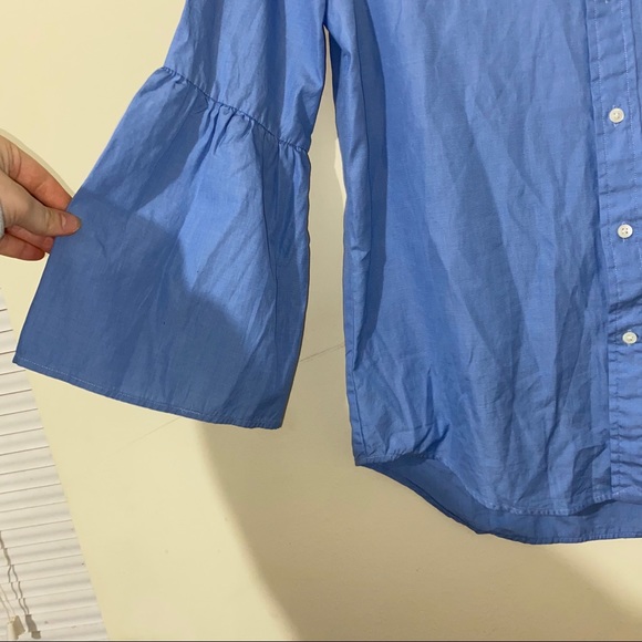 Polo Ralph Lauren flaired sleeve button down top - Picture 3 of 8